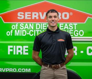 Garret Bass, team member at SERVPRO of Mid-City San Diego