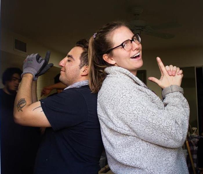 SERVPRO of Mid-City San Diego crew members posing for a photo