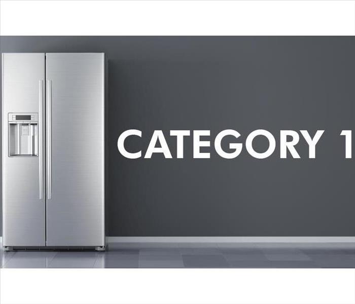 Refrigerator with the phrase Category 1